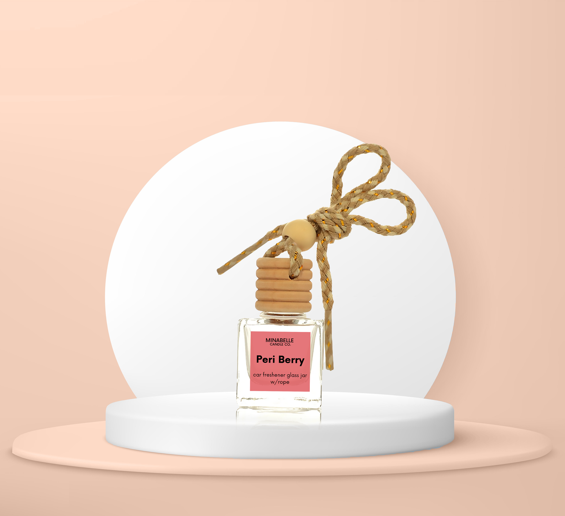 Car Freshener Glass Jar w/Rope image 7