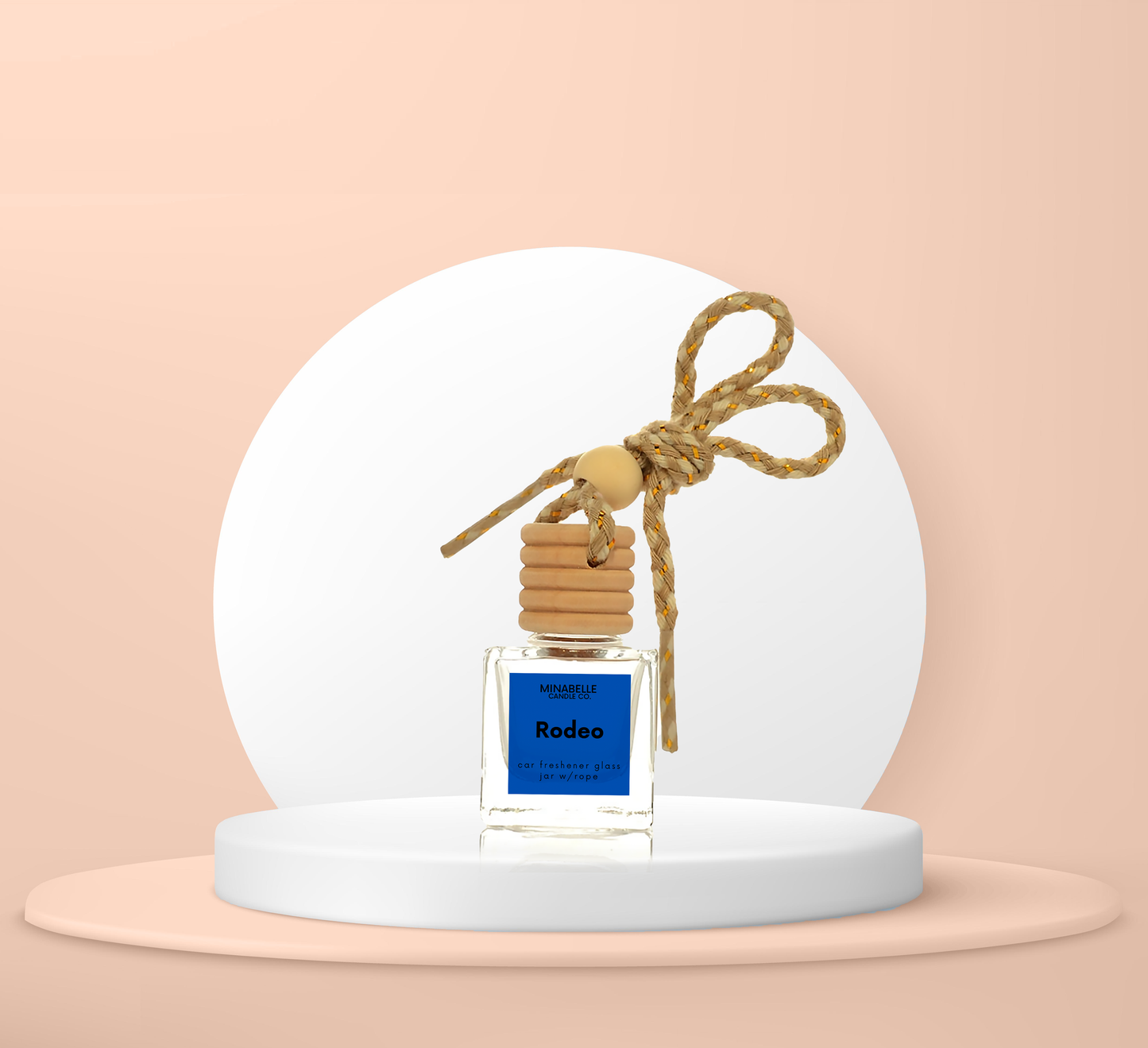 Car Freshener Glass Jar w/Rope image 8