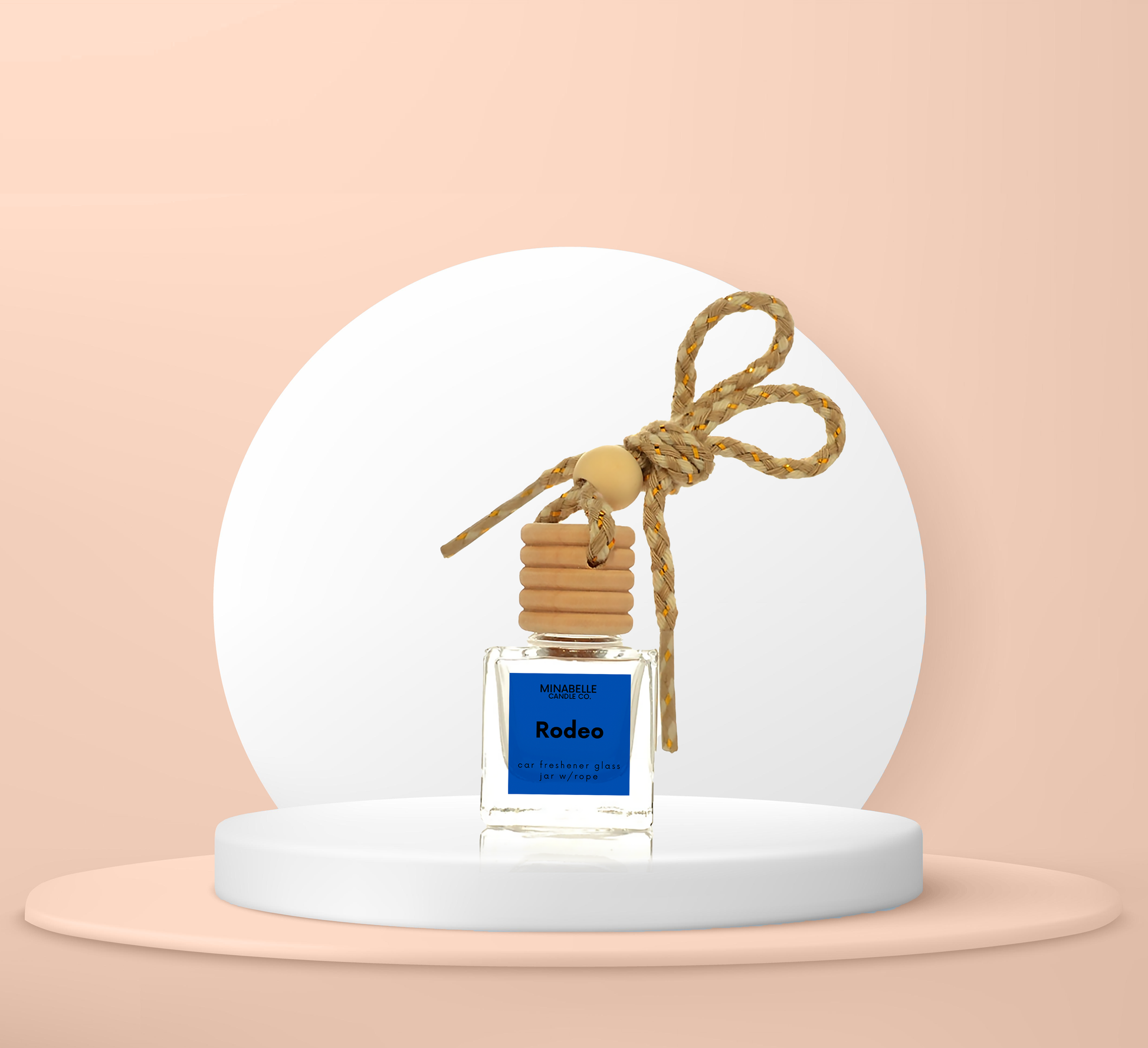 Car Freshener Glass Jar w/Rope image 8