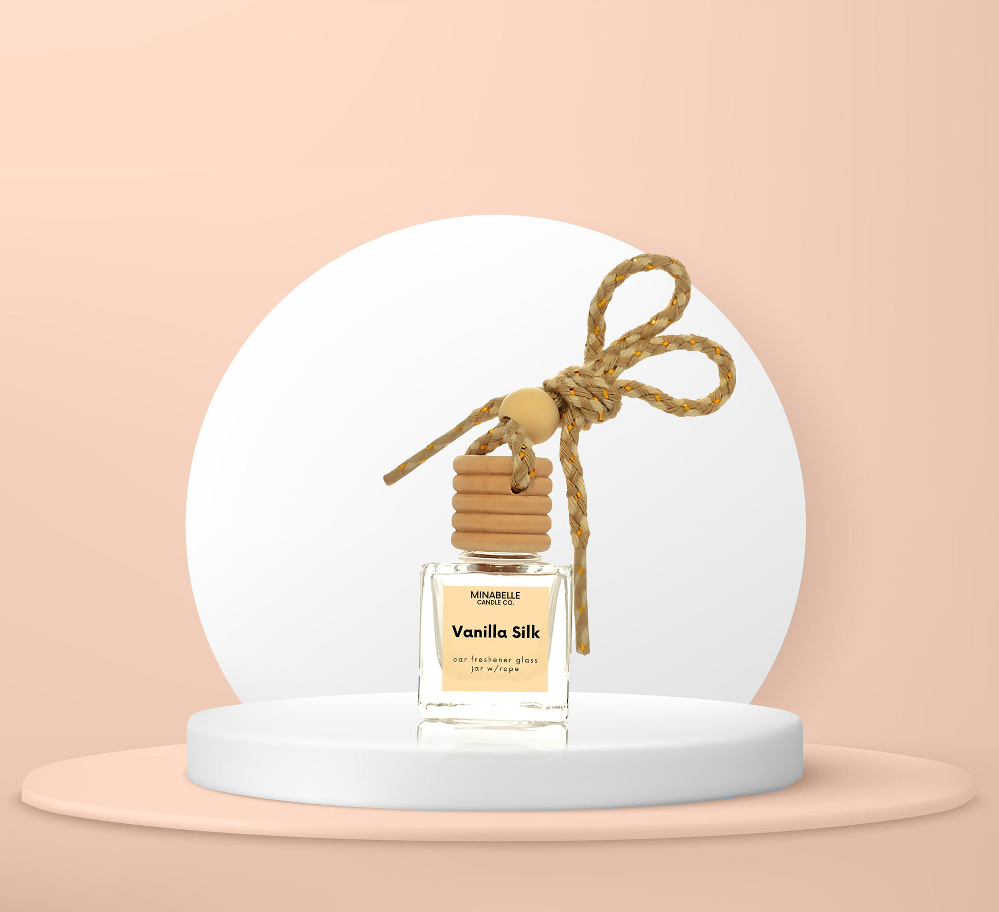 Car Freshener Glass Jar w/Rope image 6
