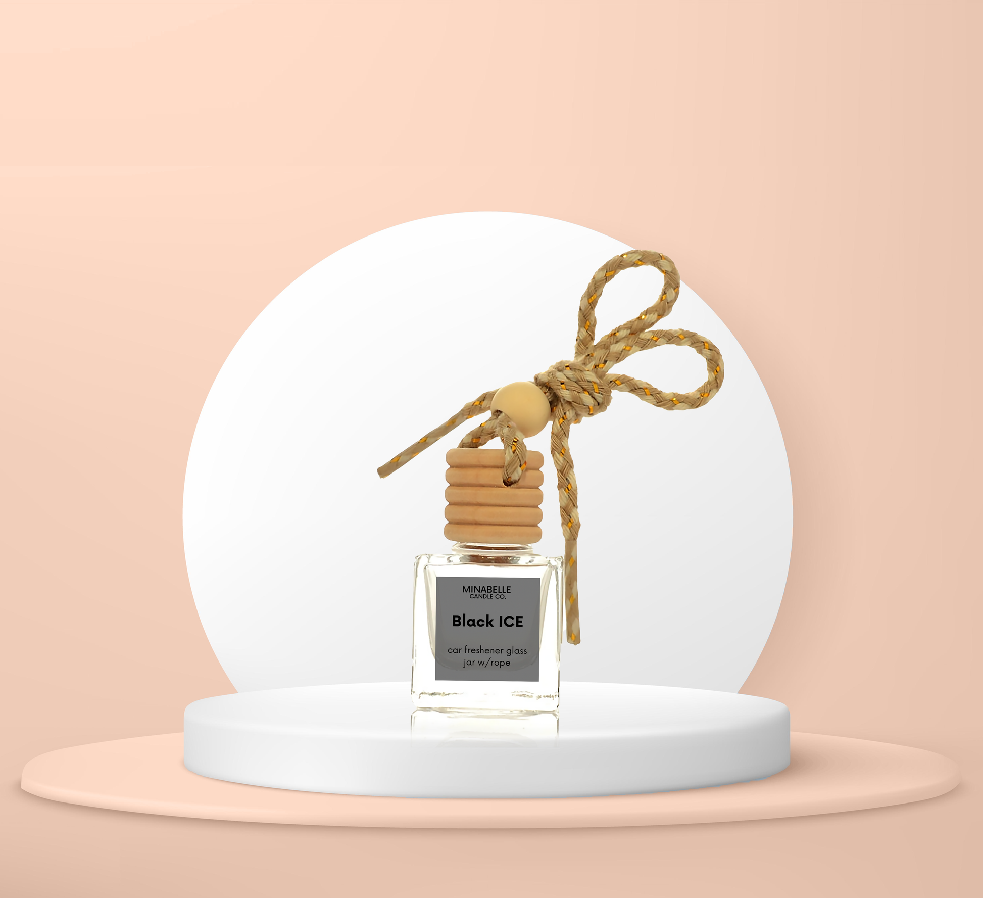Car Freshener Glass Jar w/Rope image 10